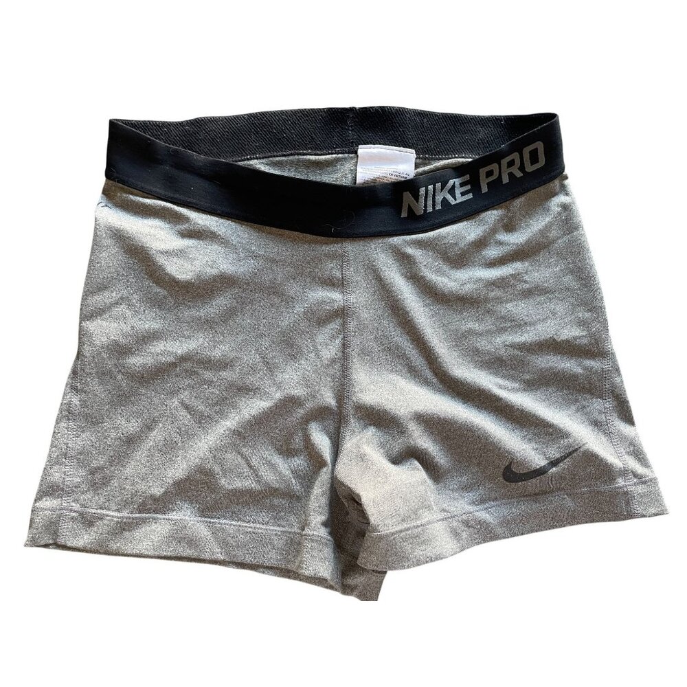 Nike Pro Women 3.0" Compression Shorts-Grey/Black 589364-091 Classic Medium